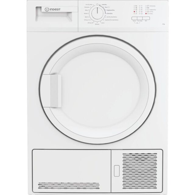 Indesit CYDC82WWGLUK 8kg Condenser Tumble Dryer - White
