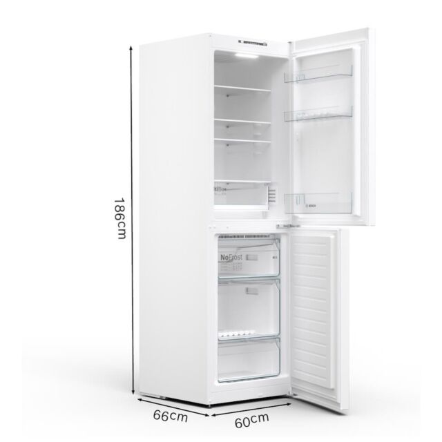 Bosch KGN34NWEAG, Free-standing fridge-freezer with freezer at bottom