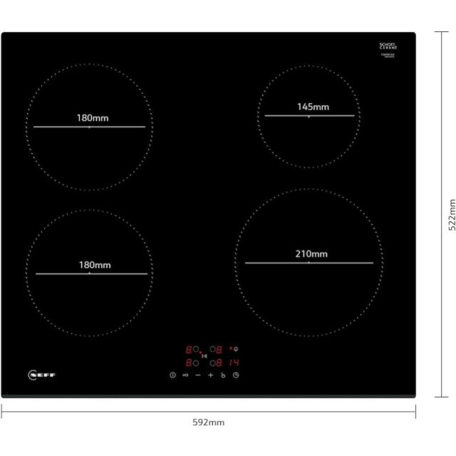Neff T36FBE1L0, Induction hob