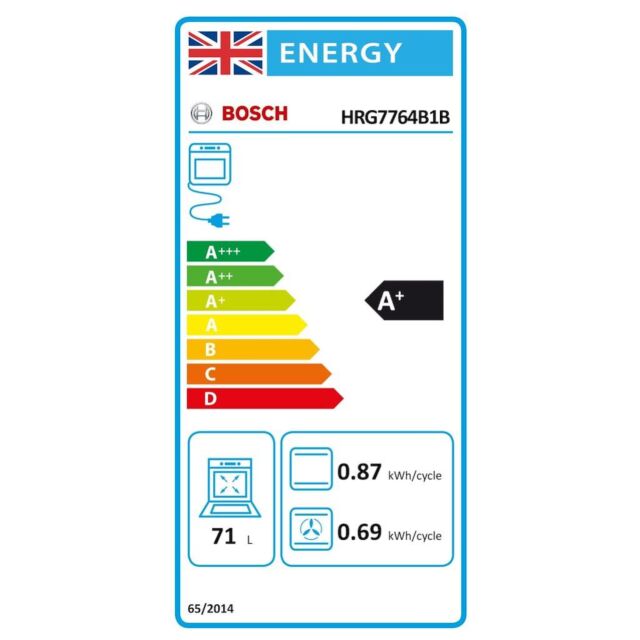 Bosch HRG7764B1B, Built-in oven with added steam function