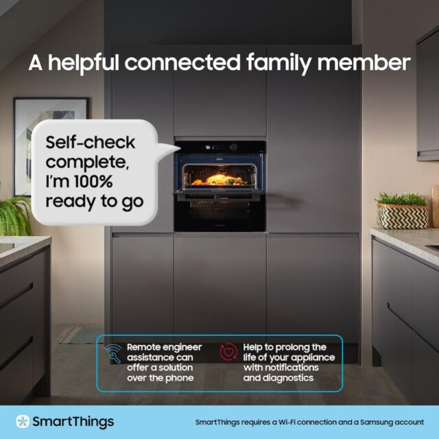 Samsung NV7B41207AB Series 4 Smart Oven with Catalytic Cleaning - Black Stainless