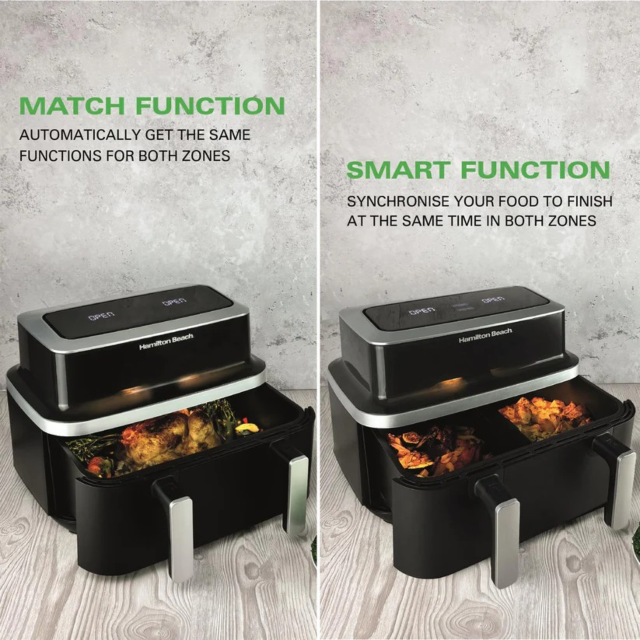 hamilton beach HB700VCGS Vision Cook 9L Dual Air Fryer