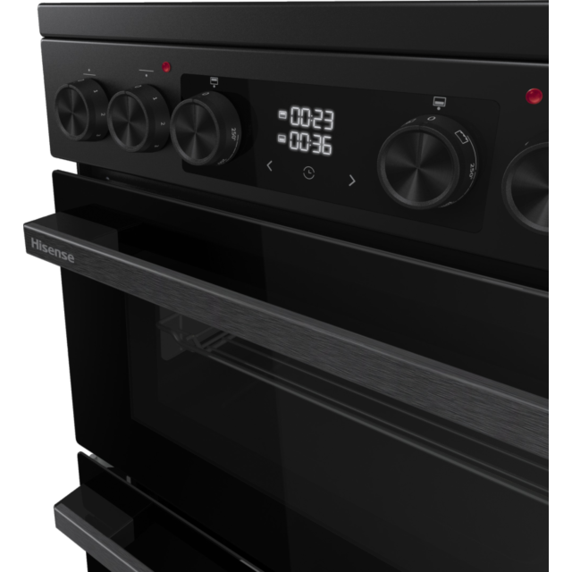 Hisense HDCEC5C10B Electric Cooker With Double Oven, 50 Cm