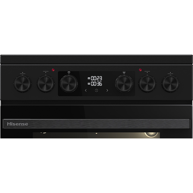 Hisense HDCEC5C10B Electric Cooker With Double Oven, 50 Cm