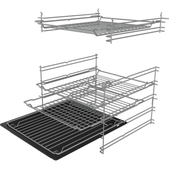 Hisense HDCEC5C10B Electric Cooker With Double Oven, 50 Cm