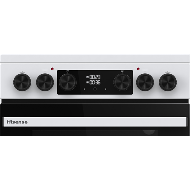 Hisense HDCEC5C10W Electric Cooker With Double Oven, 50 Cm