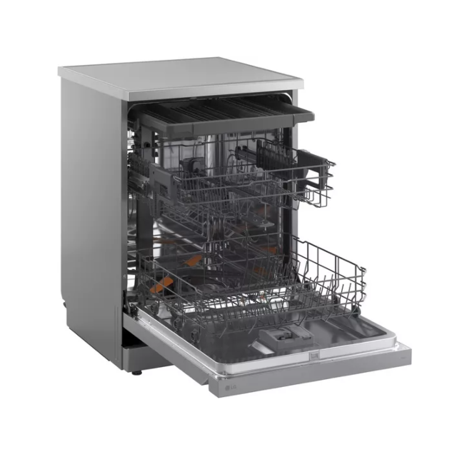 LG DF273FVS 14 Place Setting Truesteam™ Full Size Freestanding Dishwasher, Silver