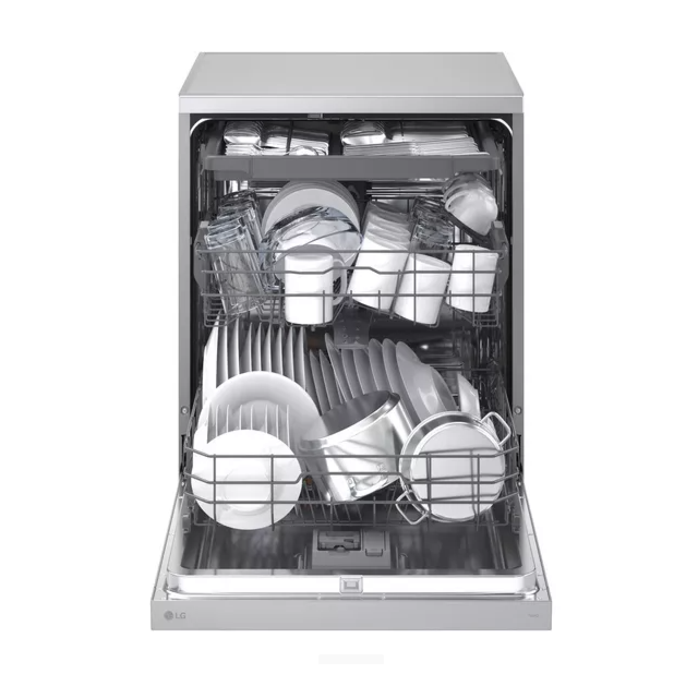 LG DF273FVS 14 Place Setting Truesteam™ Full Size Freestanding Dishwasher, Silver