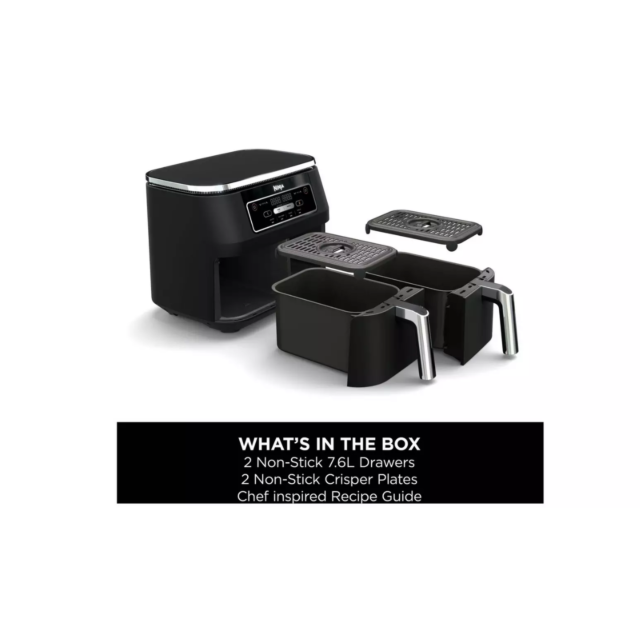 Ninja AF200UK Foodi 4 In 1 Dual Zone Air Fryer 7.6L