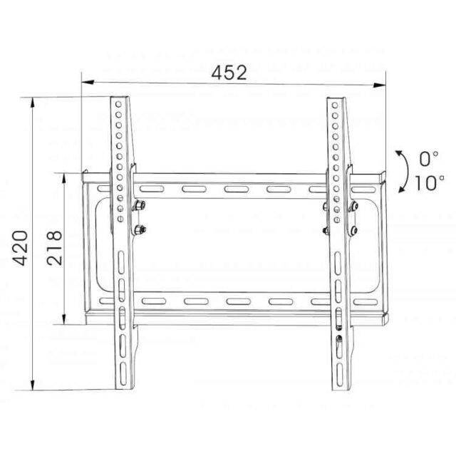 PPS TTD404T1 Up To50inch Flat/Tilt Wall Mount