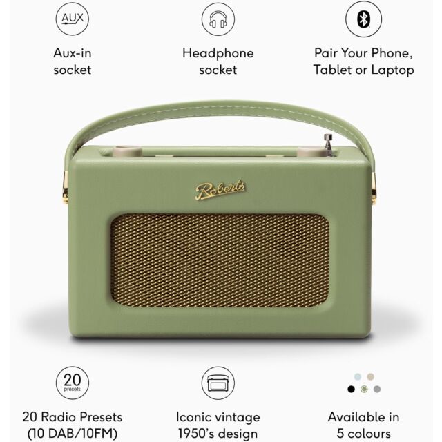 Roberts RD70LF/REVIVAL DAB/FM Revival Rd-70 DAB, Dab , FM, Bluetooth Digital Radio