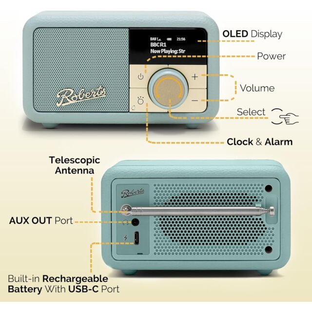 Roberts REV-PETITE2DE Revival Petite Radio Duck Egg