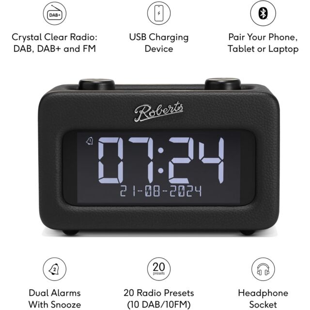 Roberts REV-RESTBK DAB Clock Radio
