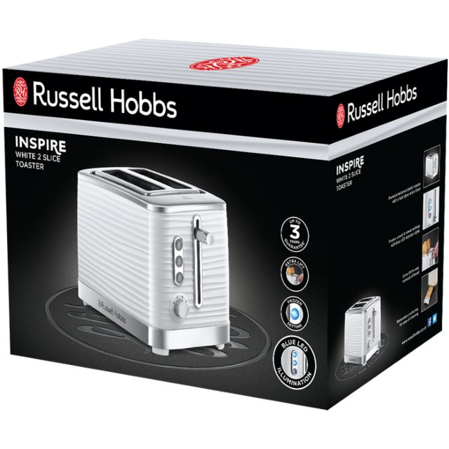 Russell Hobbs 24370 2 Slice Inspire Toaster - White