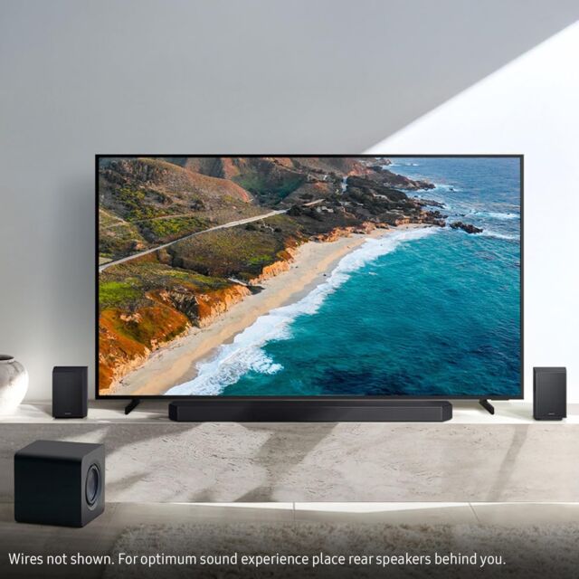 Samsung HW-Q930F 9.1.4ch Q-Series Soundbar, Subwoofer, Rear Speakers, Dolby Atmos, Amazon Alexa, App