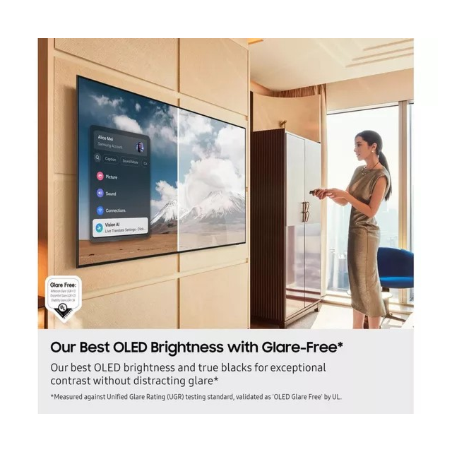 Samsung QE55S95FA 55inch- 4K -165HZ -OLED- NQ4 AI GEN3 PROCESSOR