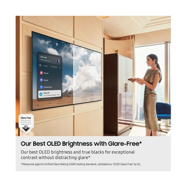 Samsung QE65S95FA 65inch- 4K -165HZ -OLED- NQ4 AI GEN3 PROCESSOR