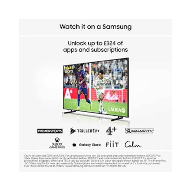 Samsung UE43U8020HKXXU 43inch Crystal Uhd U8020h 4K Samsung Vision Ai Smart TV (2026)