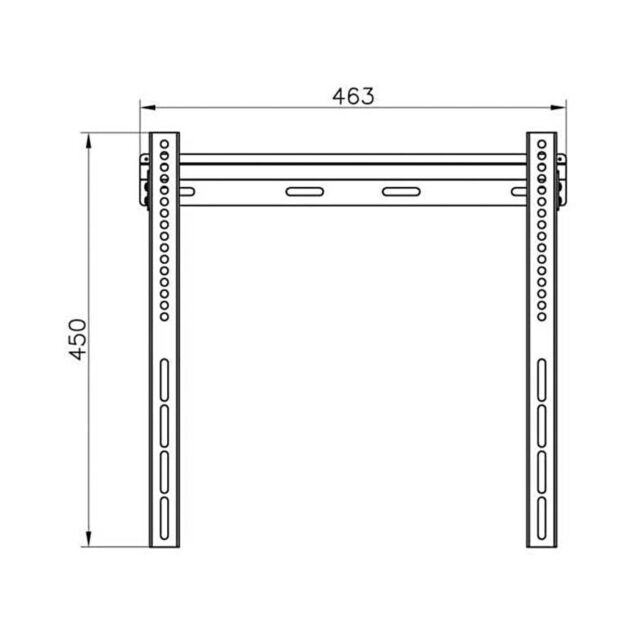 Vivanco 37971 Flat TV Wall Bracket Vesa 400, 35Kg