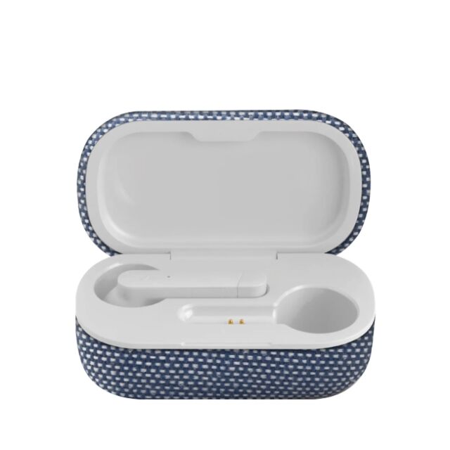 SBS 85631 Chane Tws Earphones Inc Fabric Case Jeans