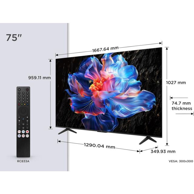 Tcl 75V6C 75inch Smart Led TV