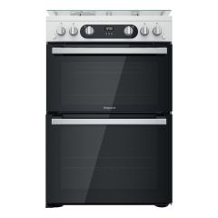 Hotpoint HD67G02CCW/UK Double Cooker - White