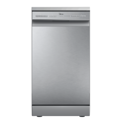 Midea MDWEF1034CS Slimline Silver Freestanding Dishwasher 