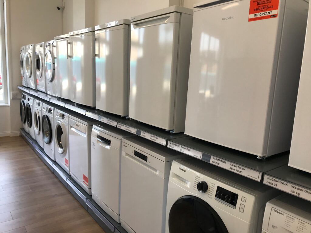 Display of White Goods.