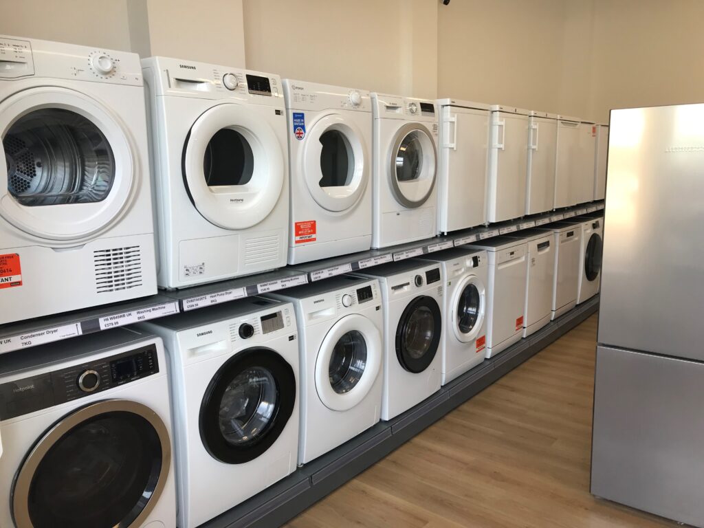 Display of Washing Machines.